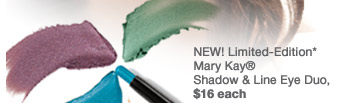 NEW! Limited-Edition* Mary Kay® Shadow & Line Eye Duo, $16 each